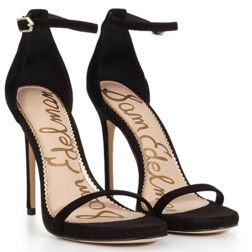 Sam Edelman Black Suede Heels